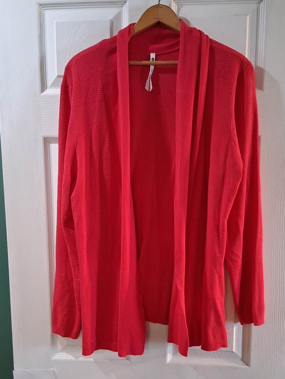 Pink Open-Front Women's Cardigan Sweater